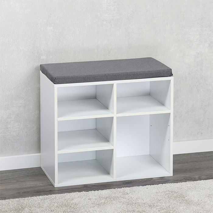 Shoe Cabinet Cushion White Small