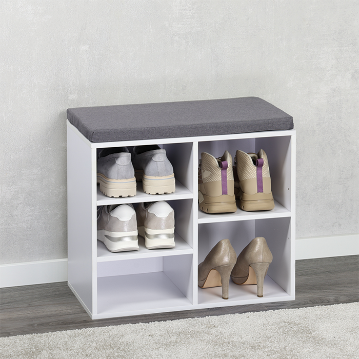 Shoe Cabinet Cushion White Small