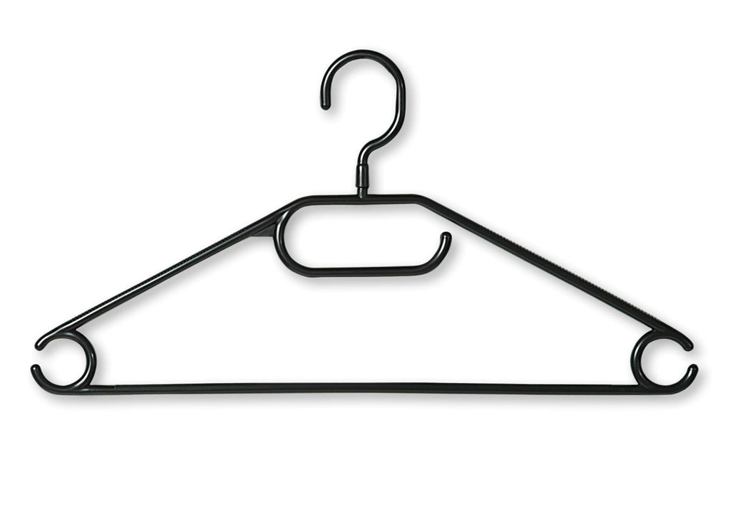 Plastic hanger - Set of 10 - Black