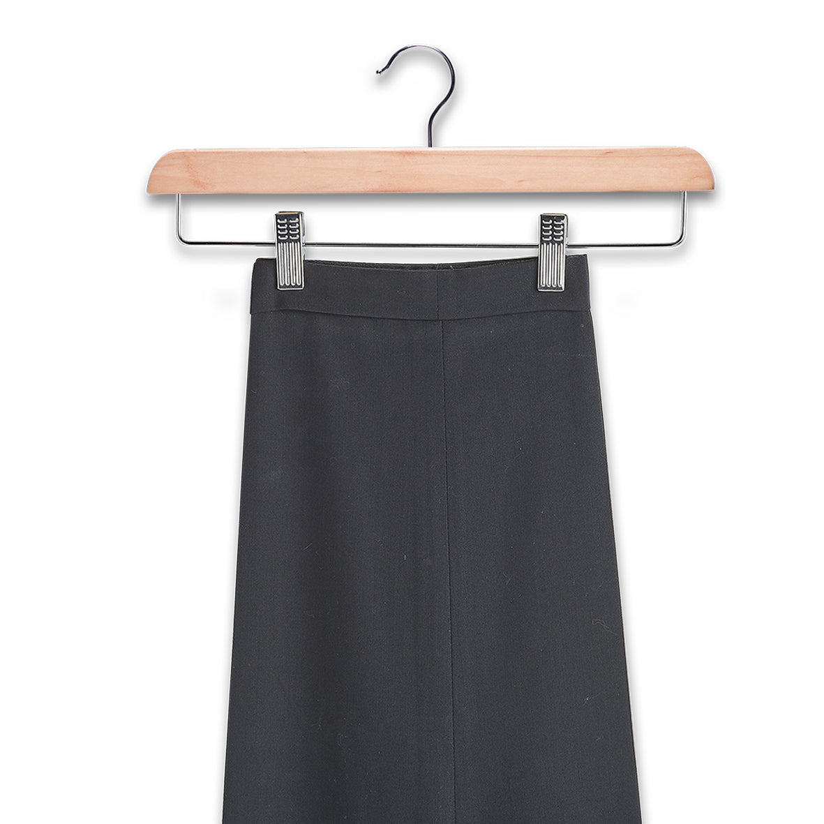 Skirt/Trousers Hanger, Wood/Metal - Natural