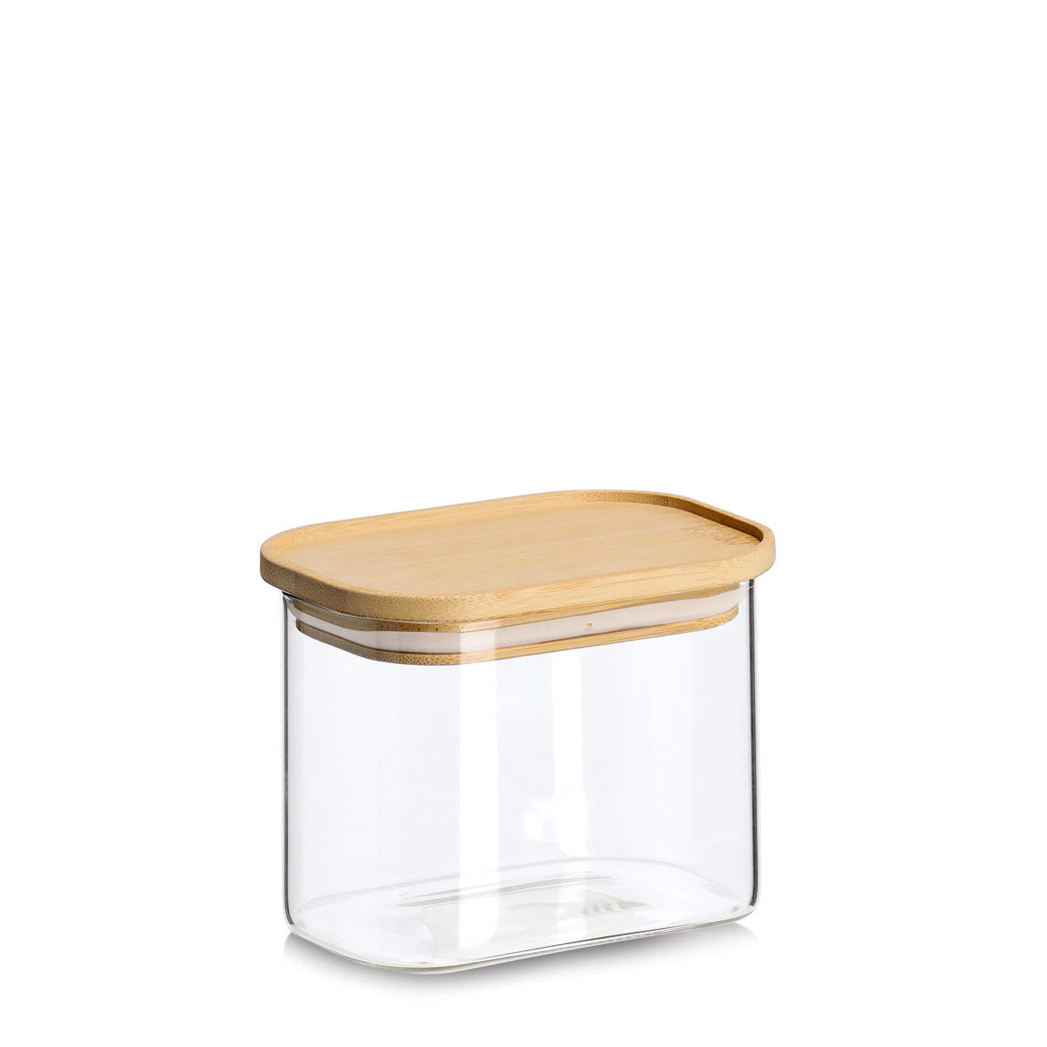 Glass Storage Jar with Bamboo Lid-Various Sizes - The Organised Store