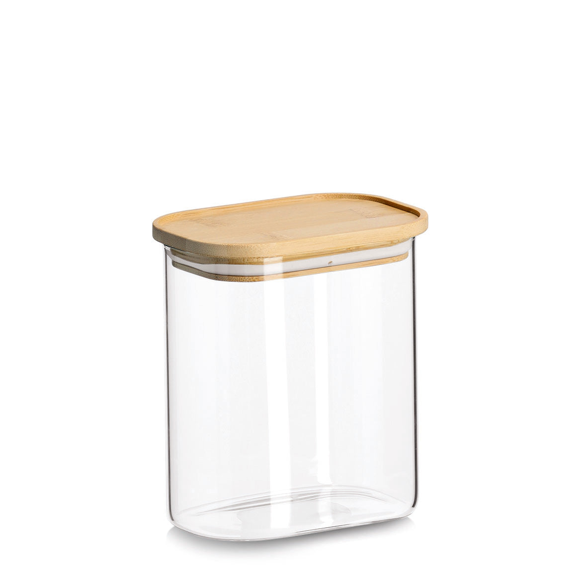 Glass Storage Jar with Bamboo Lid-Various Sizes - The Organised Store