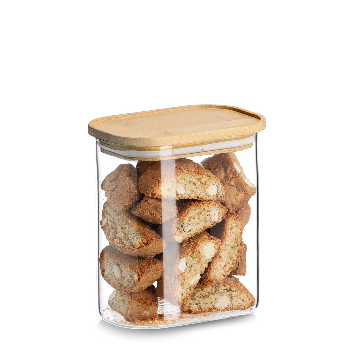 Glass Storage Jar with Bamboo Lid-Various Sizes - The Organised Store