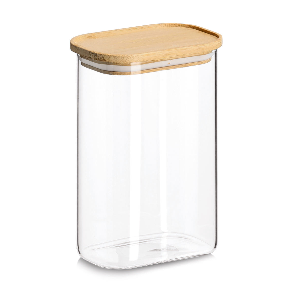 Glass Storage Jar with Bamboo Lid-Various Sizes - The Organised Store