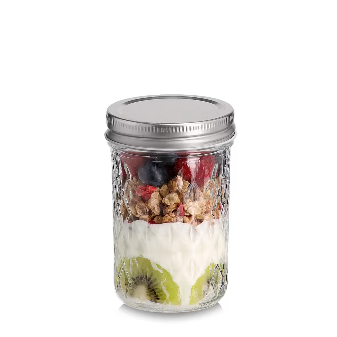 Storage Jar- Glass with Metal Lid- Various Sizes