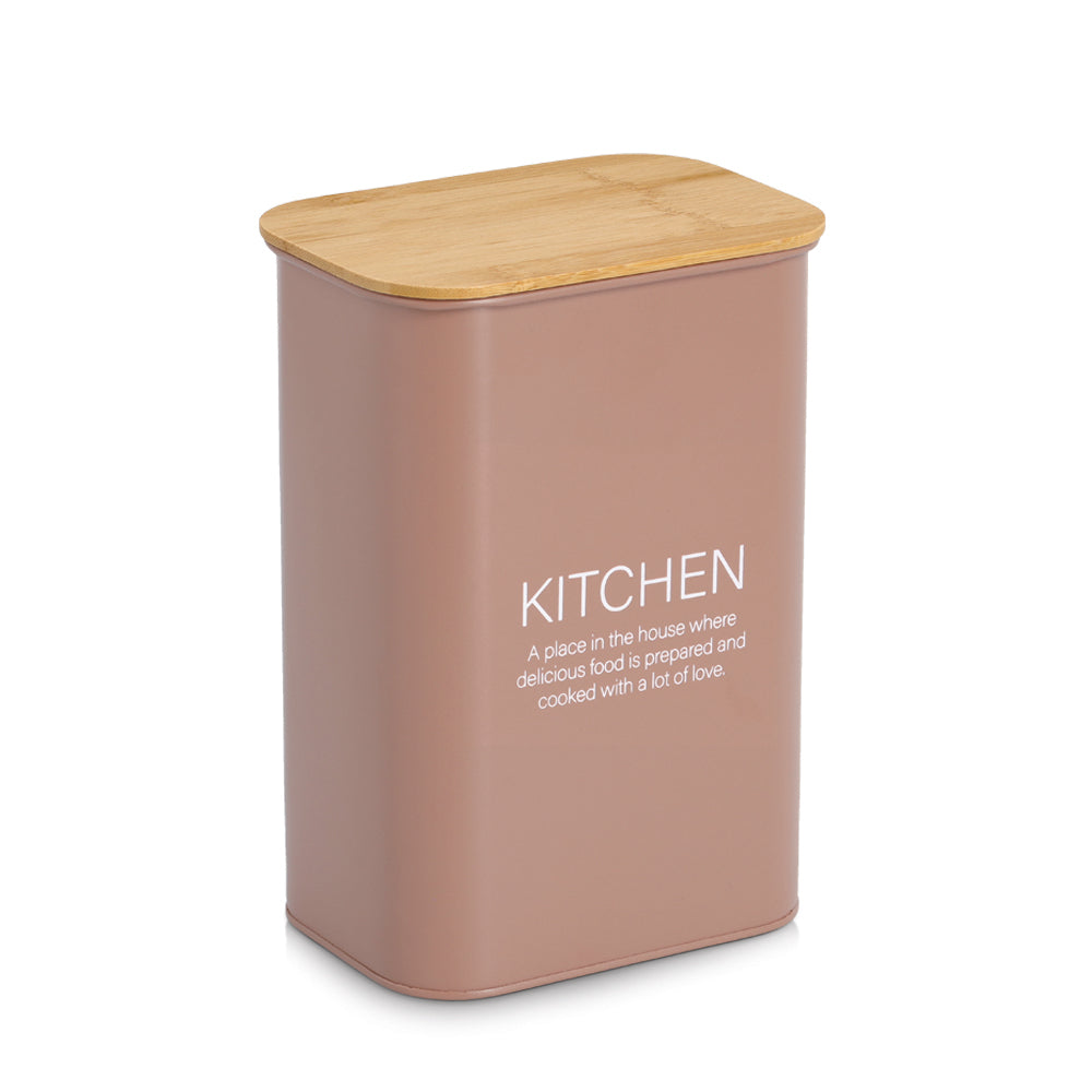Storage Almond & Mocha Containers With Bamboo Lid- Full Range - The Organised Store