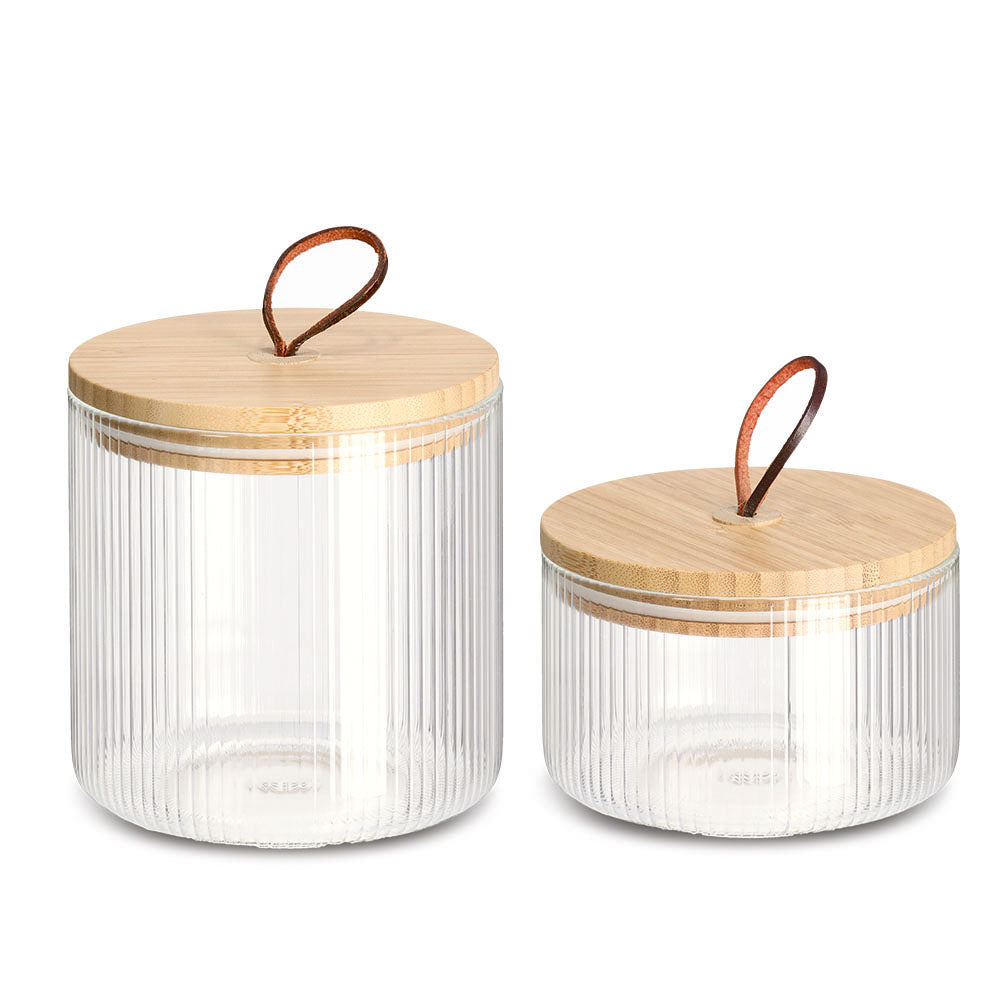 Storage Jar with Bamboo Lid - The Organised Store