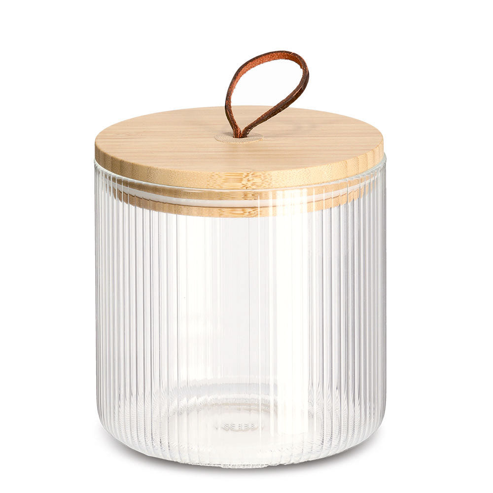 Storage Jar with Bamboo Lid - The Organised Store