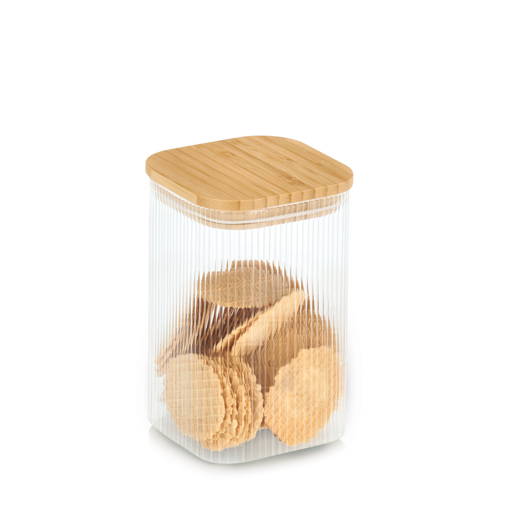 Storage Glass With Bamboo Lid - Various Sizes