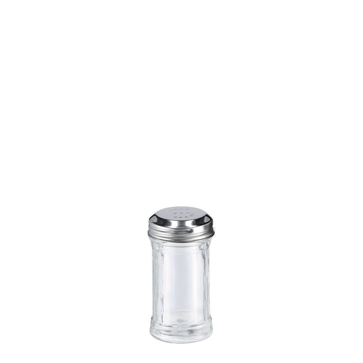 Salt & Pepper Shaker Set, 2pcs, Glass/Stainless Steel