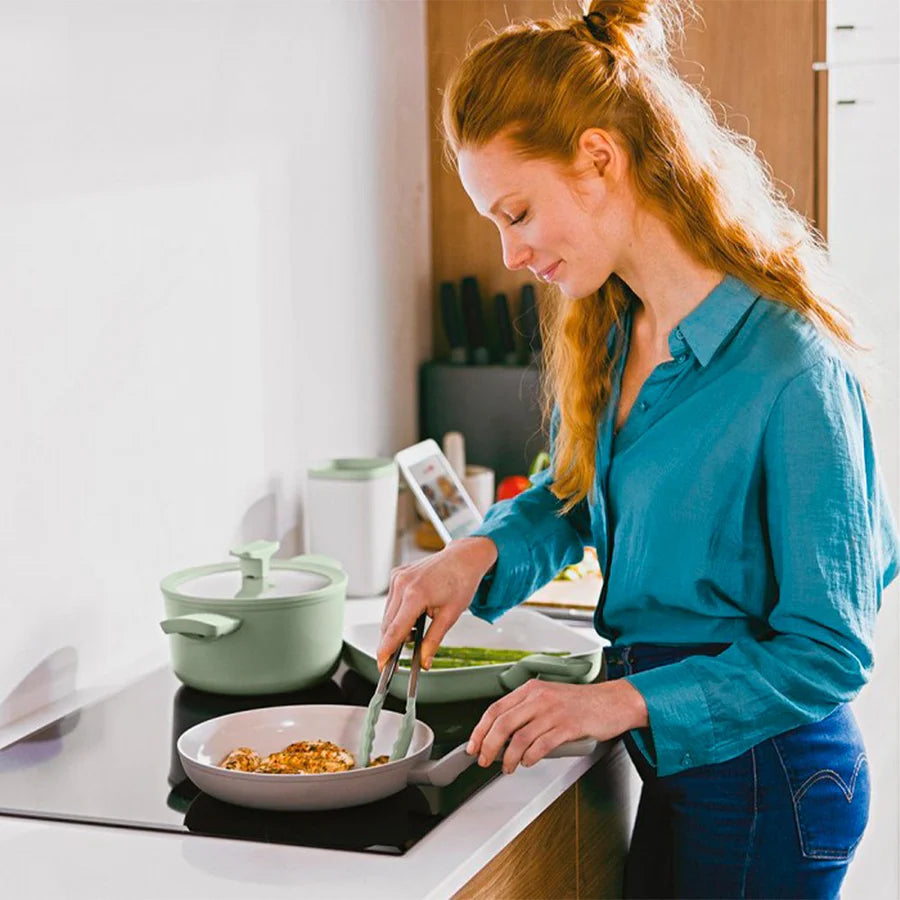 Serving Tongs 10.5"- Balance Nonstick- Recycled Material - Sage - The Organised Store