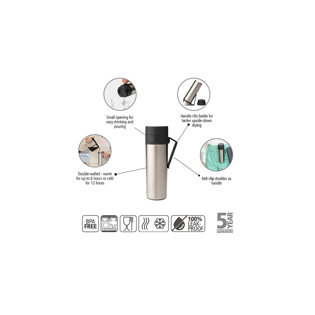 Make & Take Insulated Flask 0.5L - Dark Grey