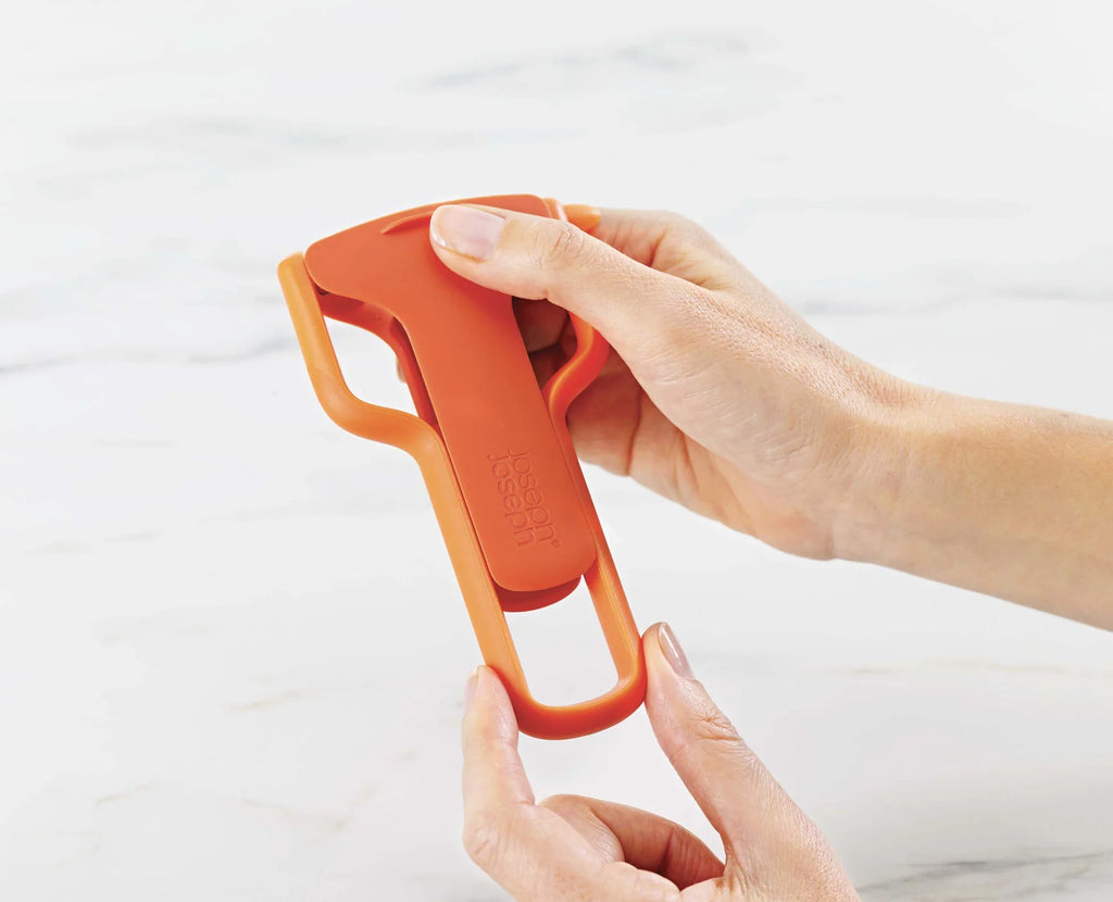 SafeStore Julienne Peeler with Blade Guard - Orange