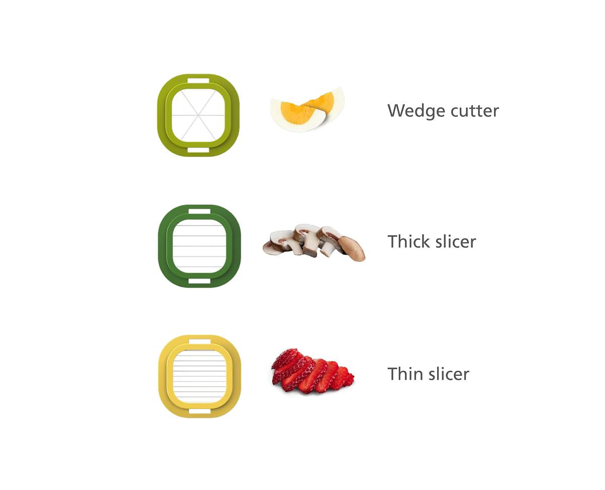 Multi-Prep™ Mini 3-piece Multicolour Food Preparation Set