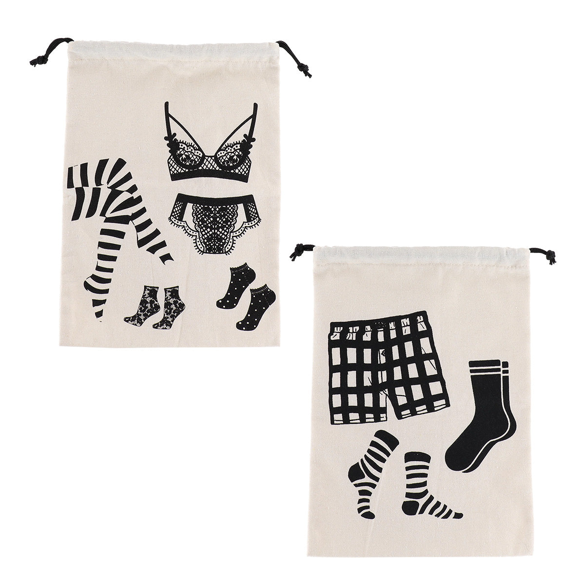 Polyester/Cotton Underwear Travel Bag, Men/Women