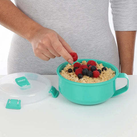 2L Triple Split Lunchbox TO GO with Yogurt Pot-Teal