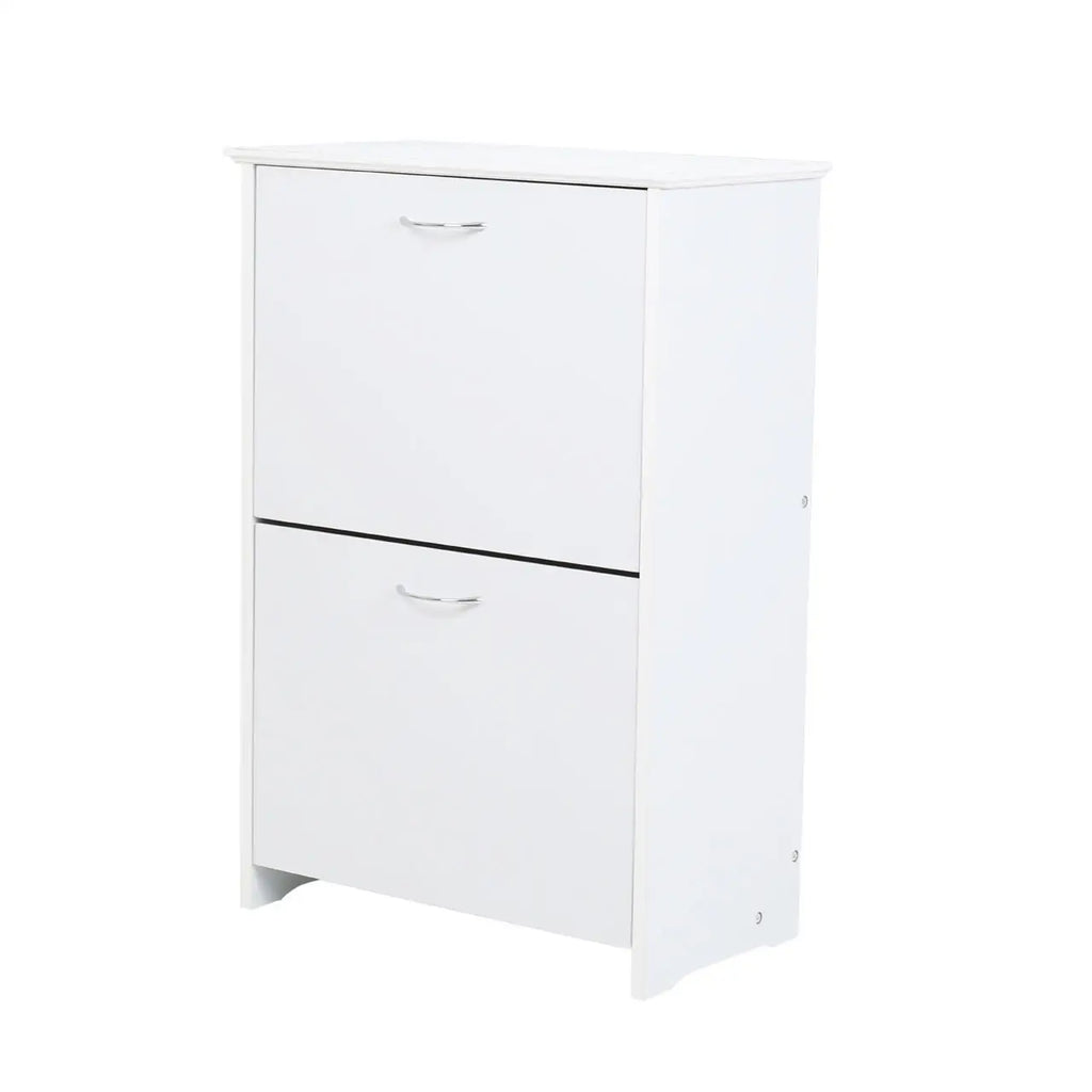Shoe Cupboard White Finish- Holds 18 Pairs