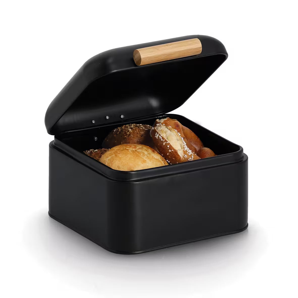 Bread Bin - Black - 20 X 20cm