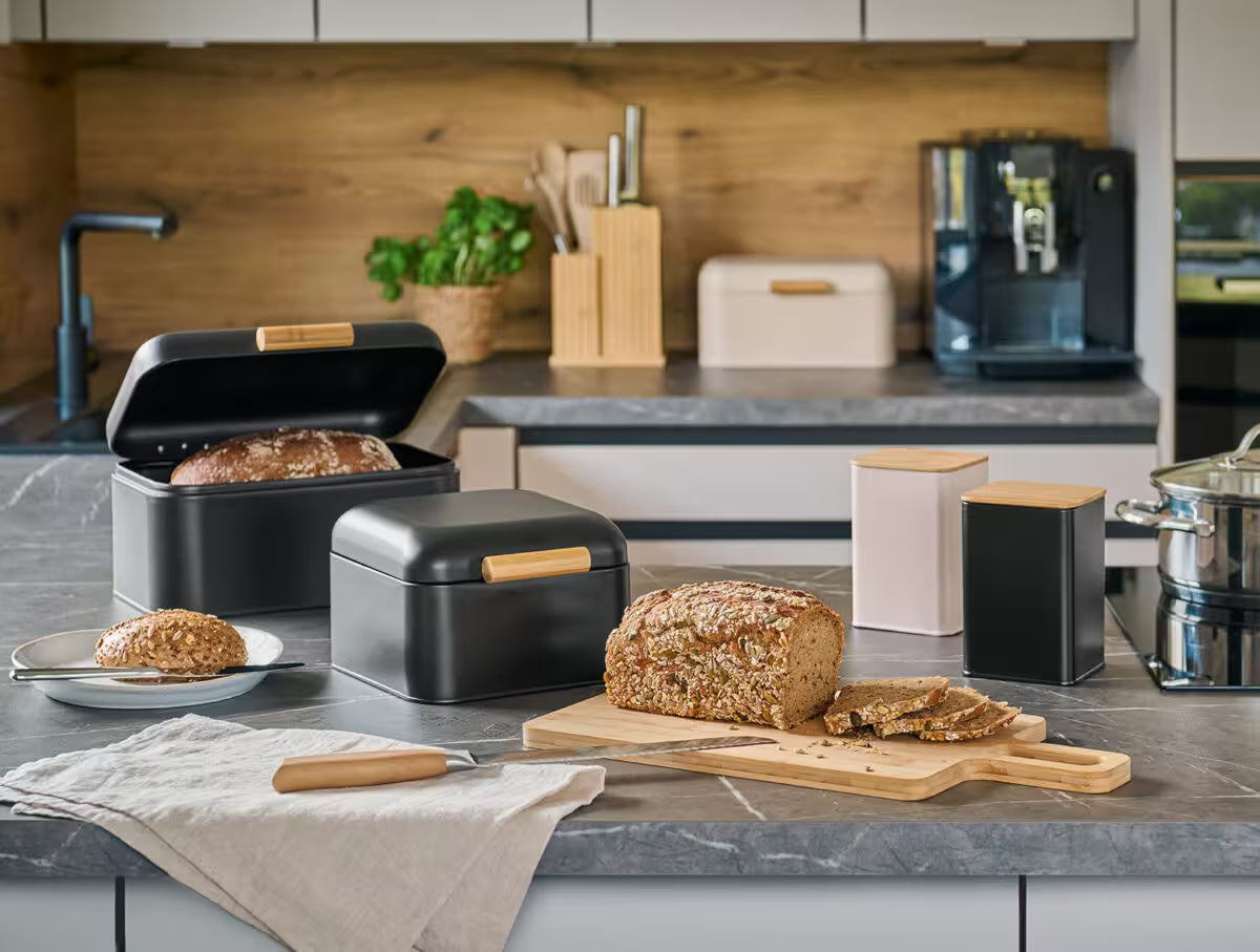 Bread Bin - Black - 20 X 20cm