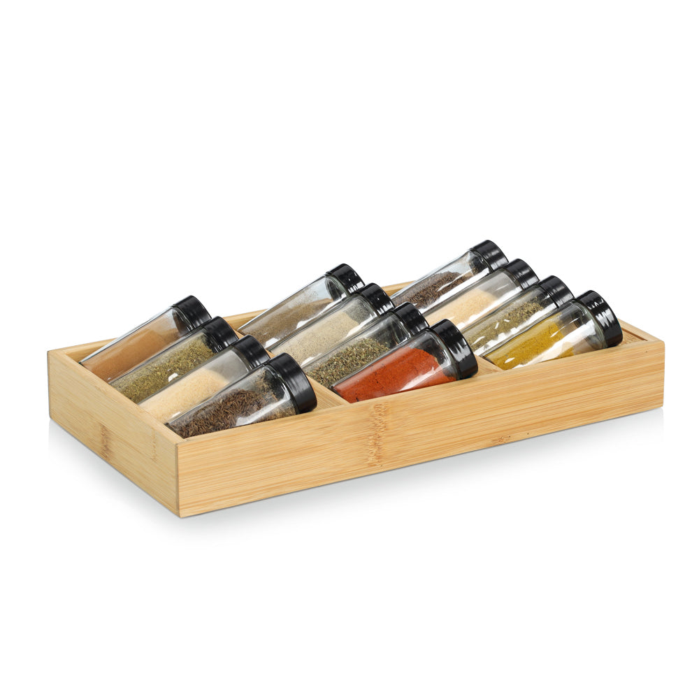Treadeu Spice Rack Drawer Spice Rack Set including 13-piece – The Organised Store