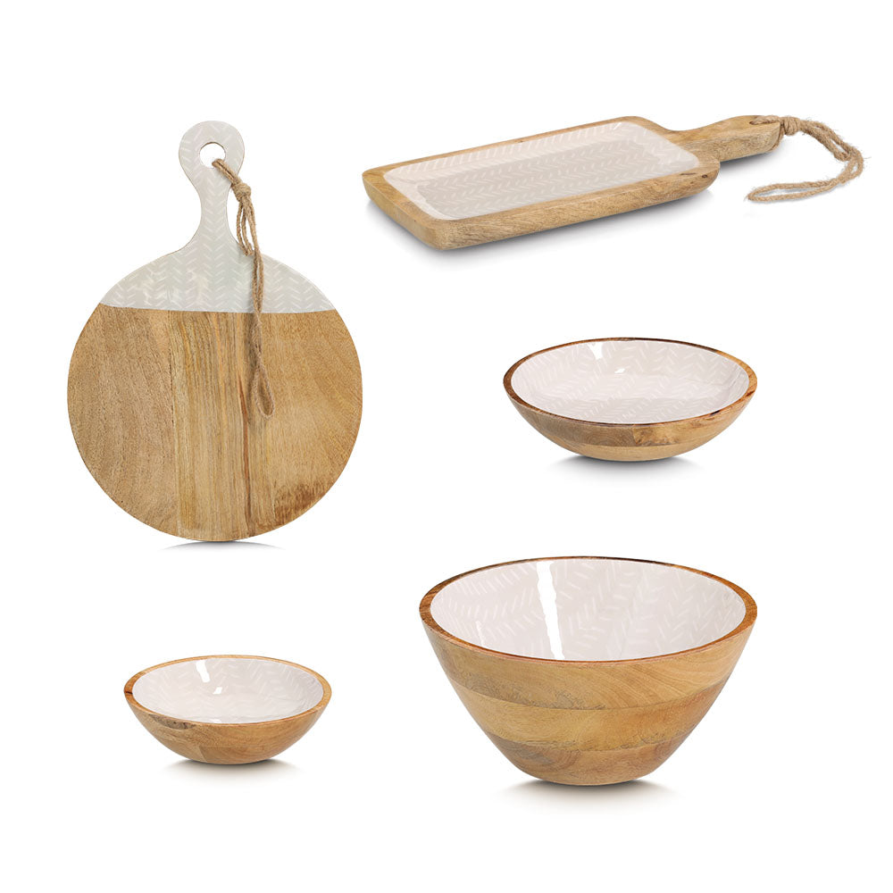 Handle Wood Serving Range- Beige