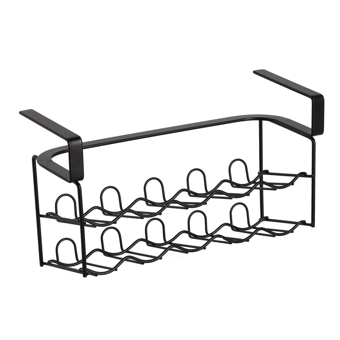 Metal Spice Jar Holder-Black