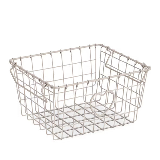 Stackable Metal Storage Basket- Heart