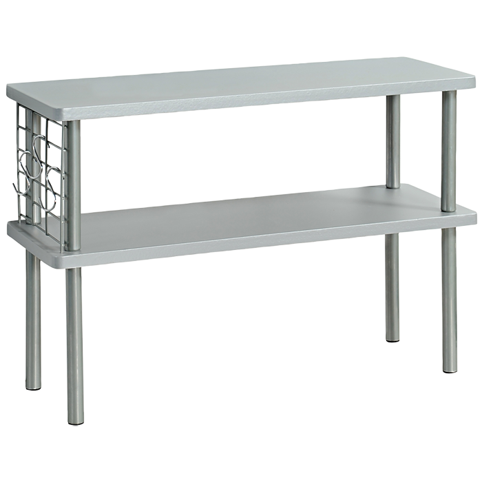 Kitchen Shelf With 2 Levels Grey
