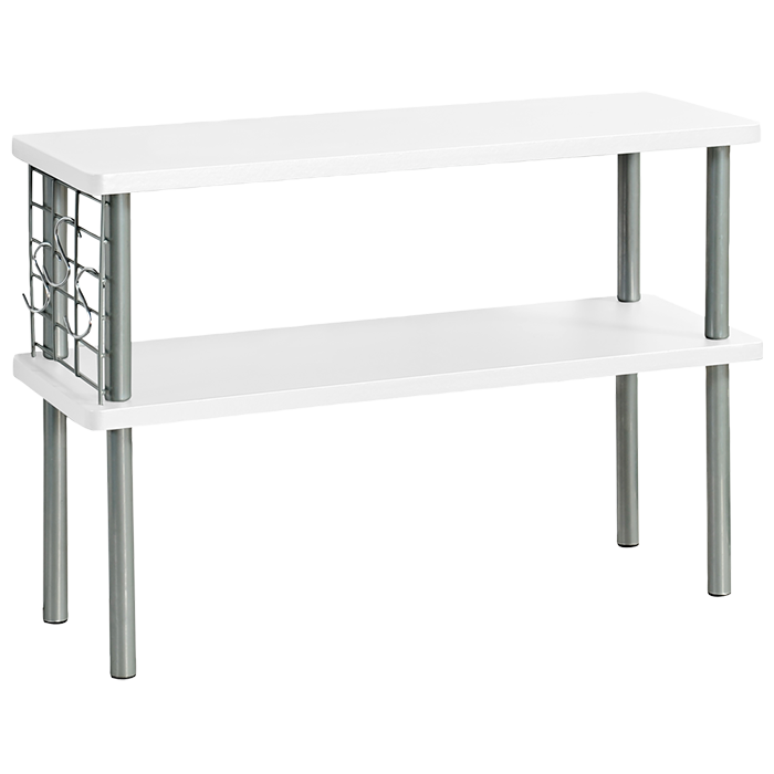 Kitchen Shelf With 2 Levels White