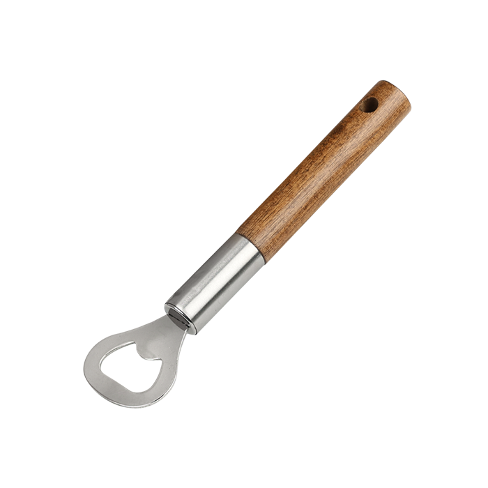 Bottle Opener SS & Acacia