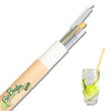 Gift Tube - Glass Straws And Brush 4 Pcs
