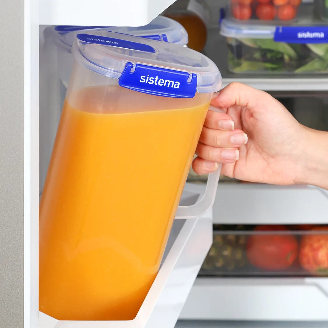 Systema Jug Klip It Plus Juice Jug 2L - Dark Blue – The Organised Store