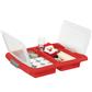 Nesta Christmas Storage Box  45L With Trays For 48 Baubles - Transparent Red