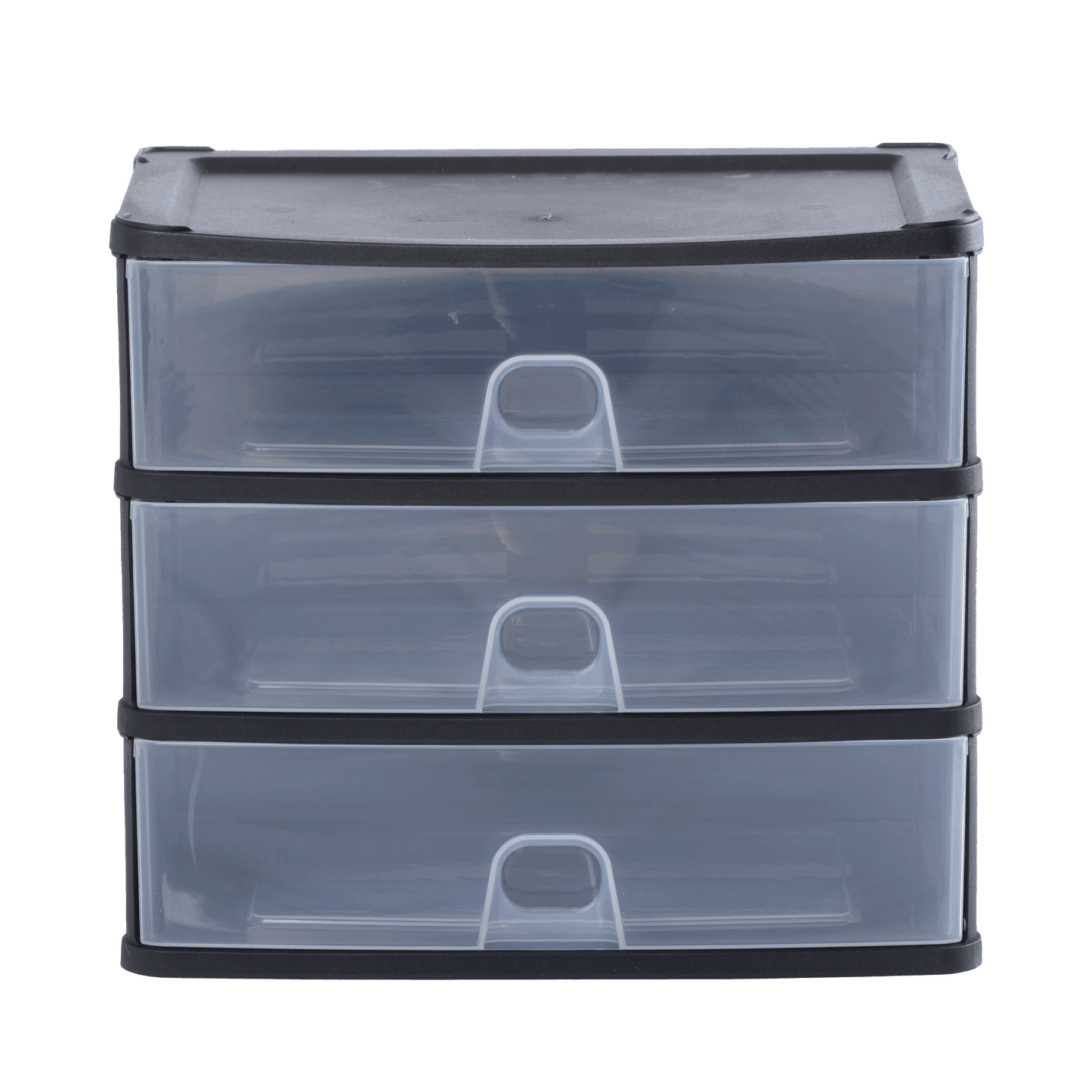 Organise Drawers Medium 3D Black/Clear