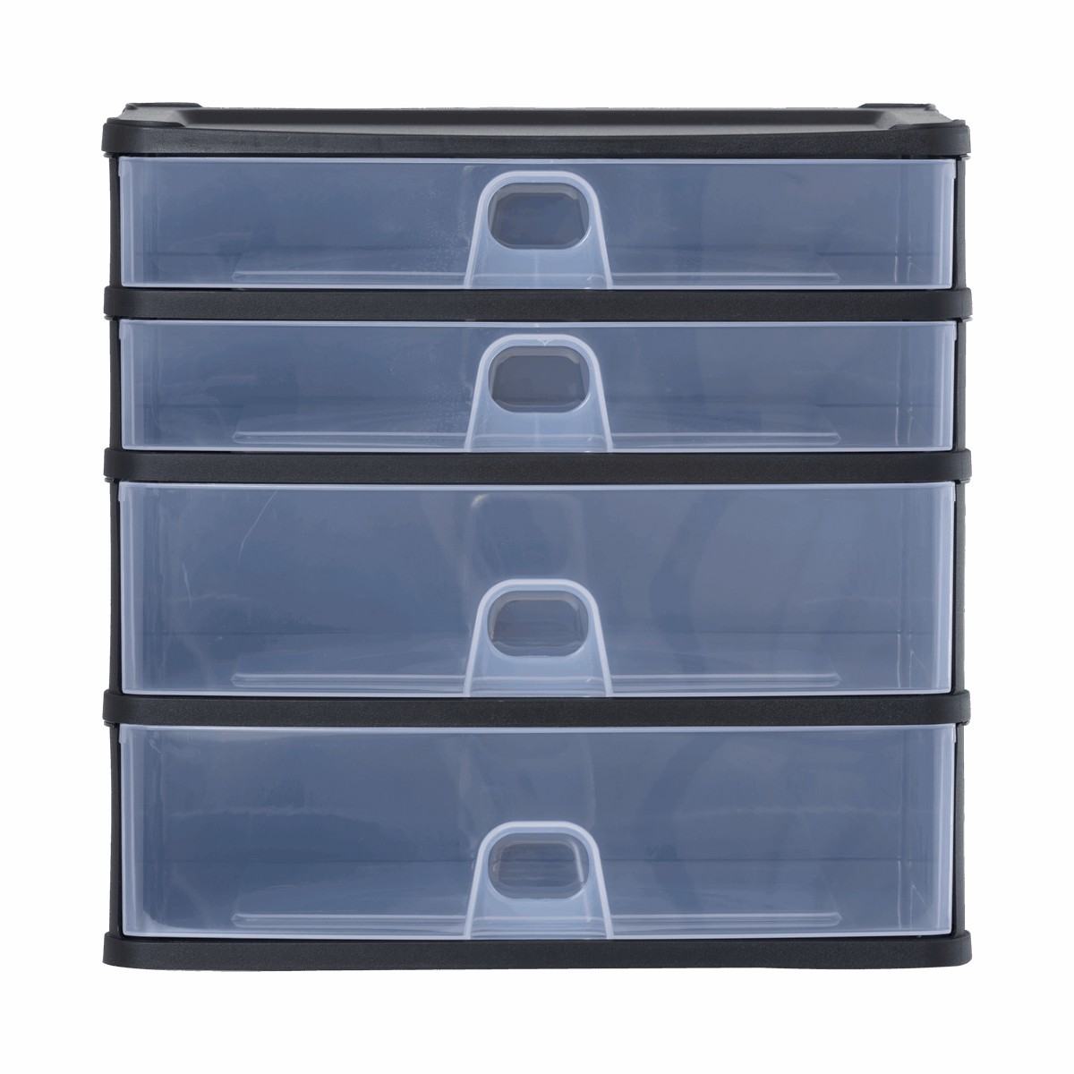 Wham® Organise Drawers Medium 2D 2S Black/Clear