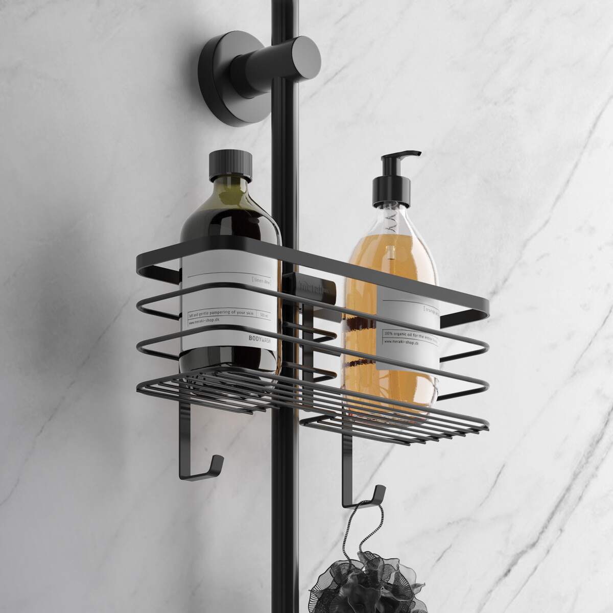 Shower Pole Basket Lava