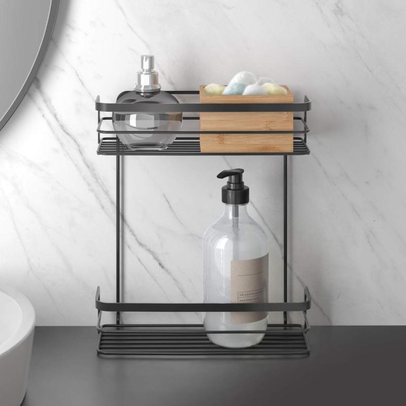 Origin - LAVA 2-Tier Rectangular Shelf- Freestanding or Wall Mounted