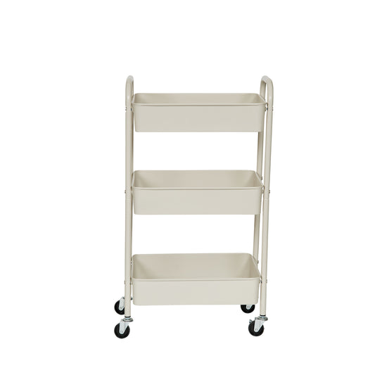 3-Tier Rolling Cart - Grey