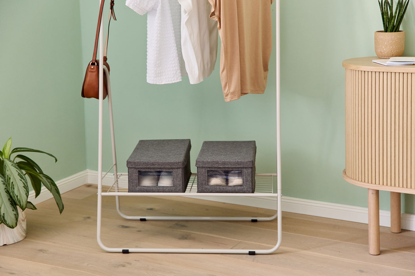 Shoe Storage Box With Window, Set Of 2