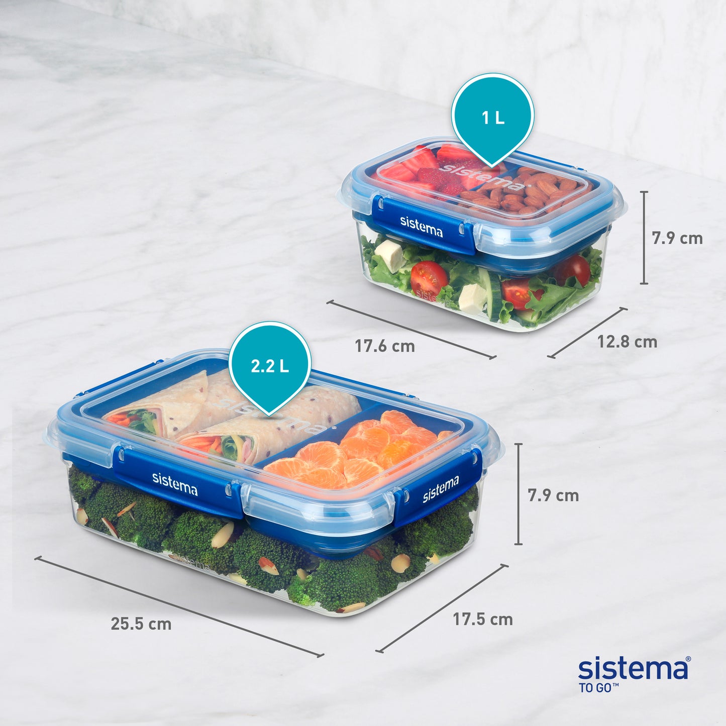2.2L-Rectangle Stax To Go