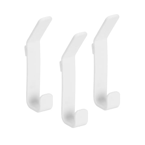 Storage Track Hook White- Pack of 3