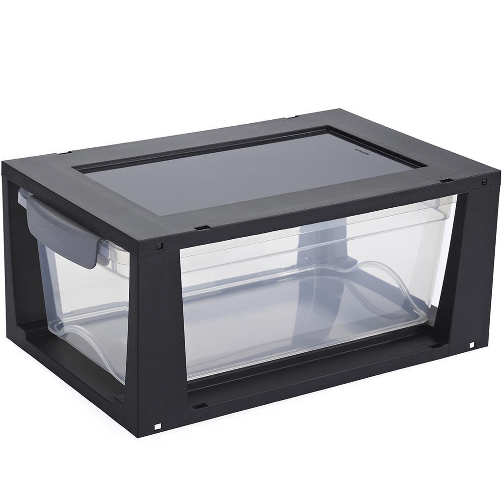 Stackable Drawer Unit- 6L- Black