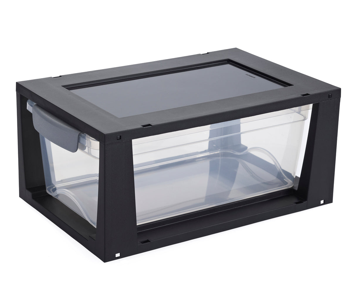 Stackable Drawer Unints Stackable Drawer Unit- 6L- Black – The Organised Store