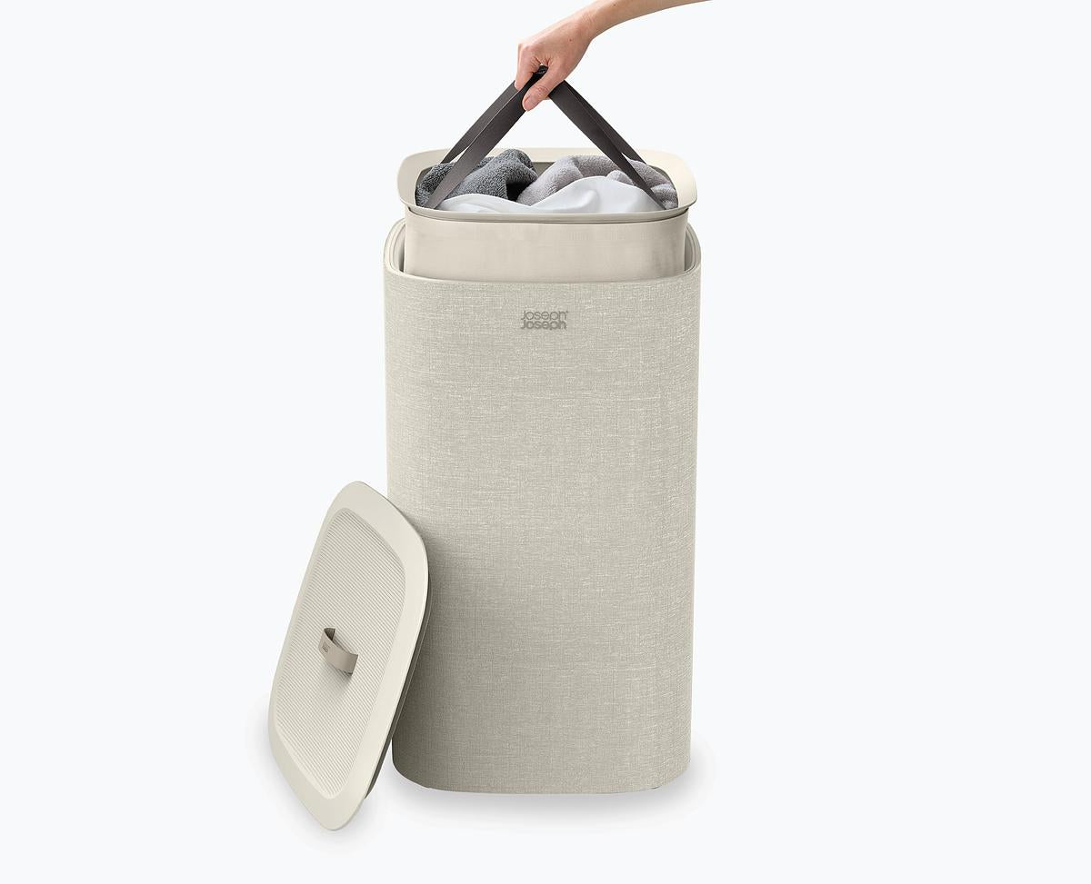 Tota 60L -Single- Laundry Basket- Ecru