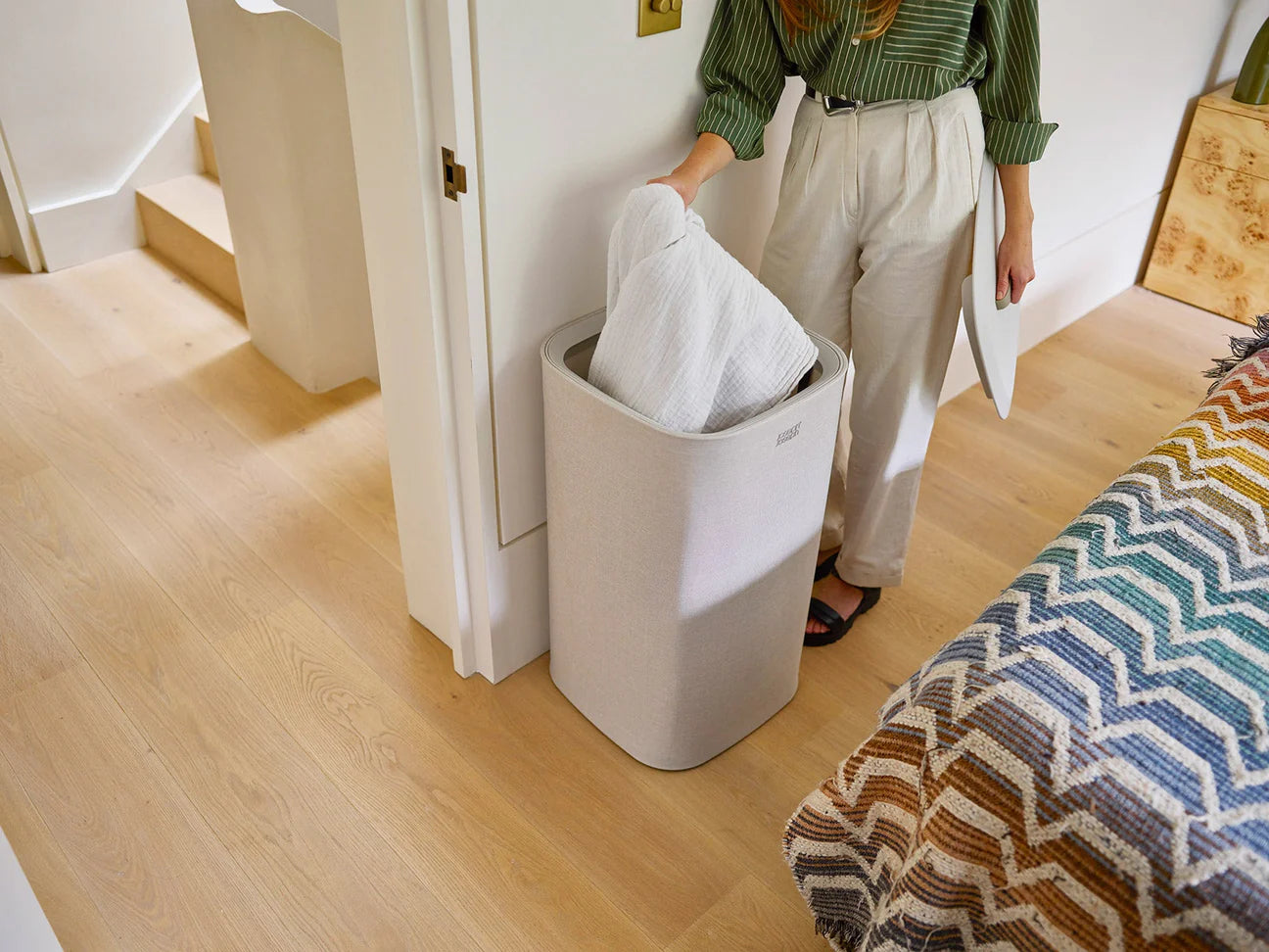 Tota 60L -Single- Laundry Basket- Ecru