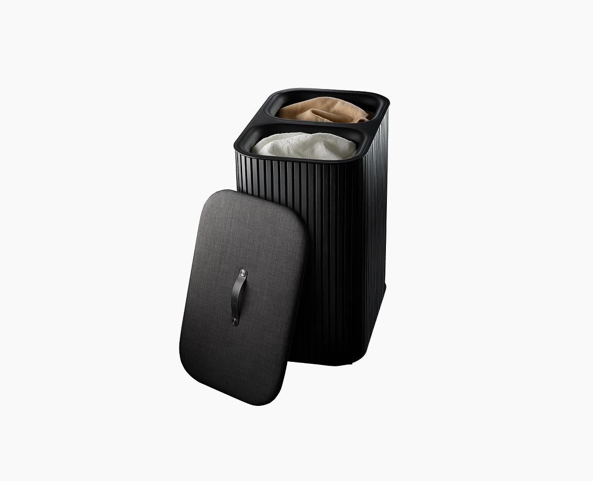 Tota Luxe 90L Black Laundry Separation Basket - The Organised Store
