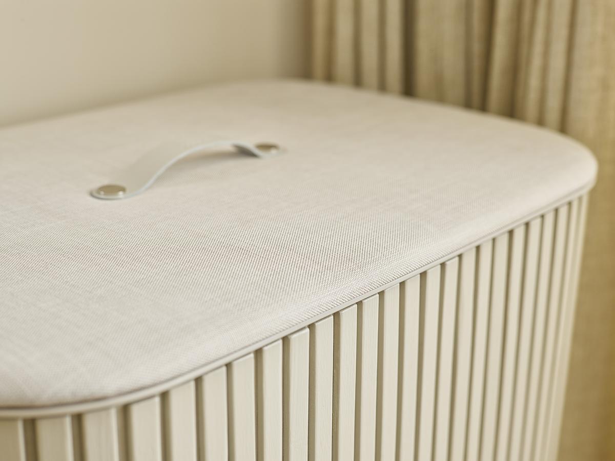 Tota Luxe 90L Ecru Laundry Separation Basket-2 Laundry Sections - The Organised Store
