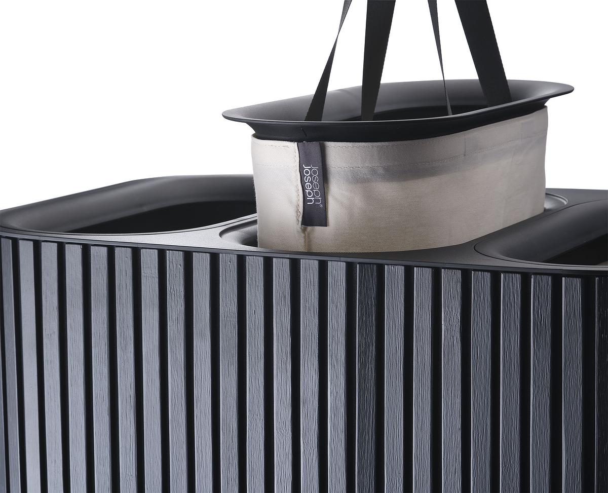 Tota Luxe 90L Black Laundry Separation Basket