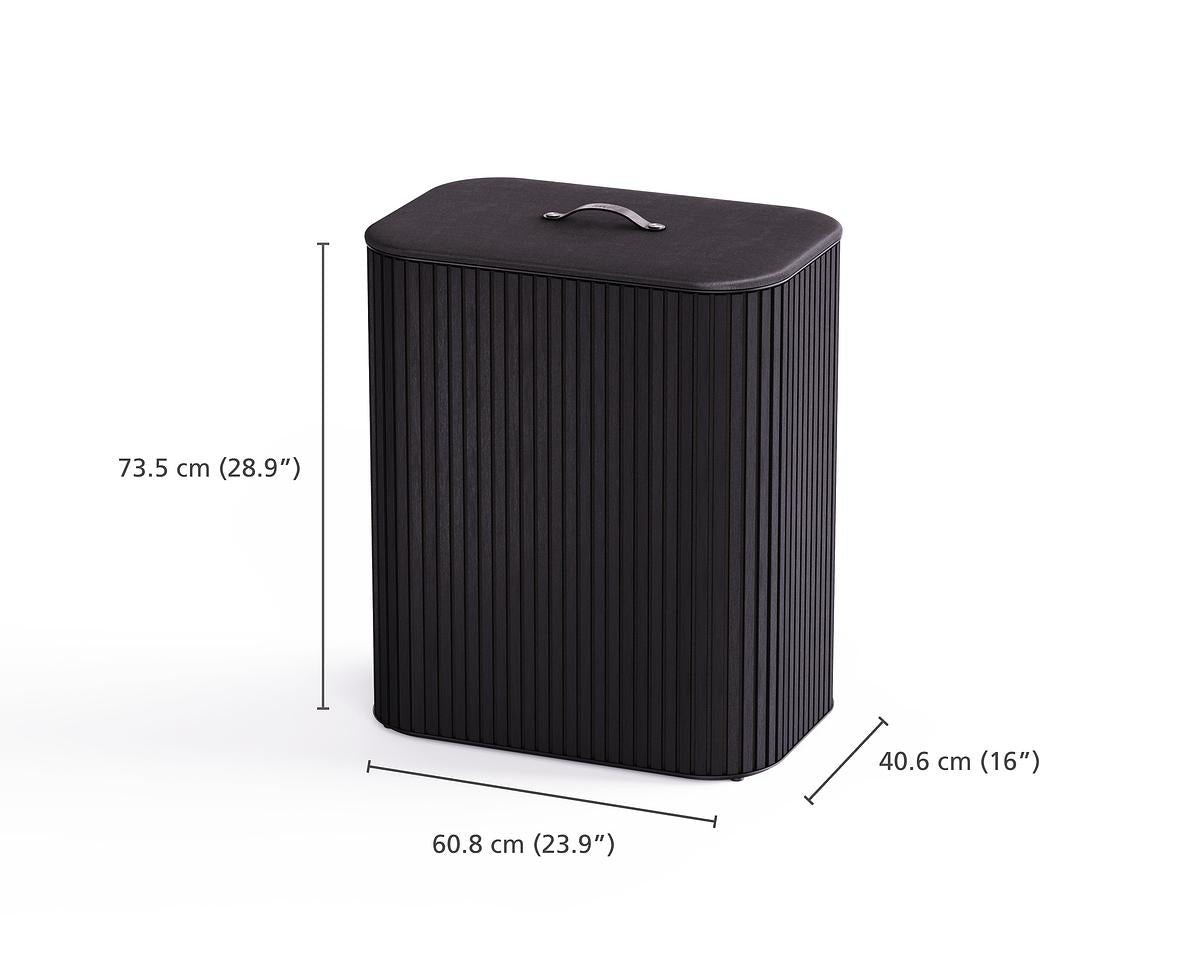 Tota Trio Luxe 90L Laundry Separation Basket-Black