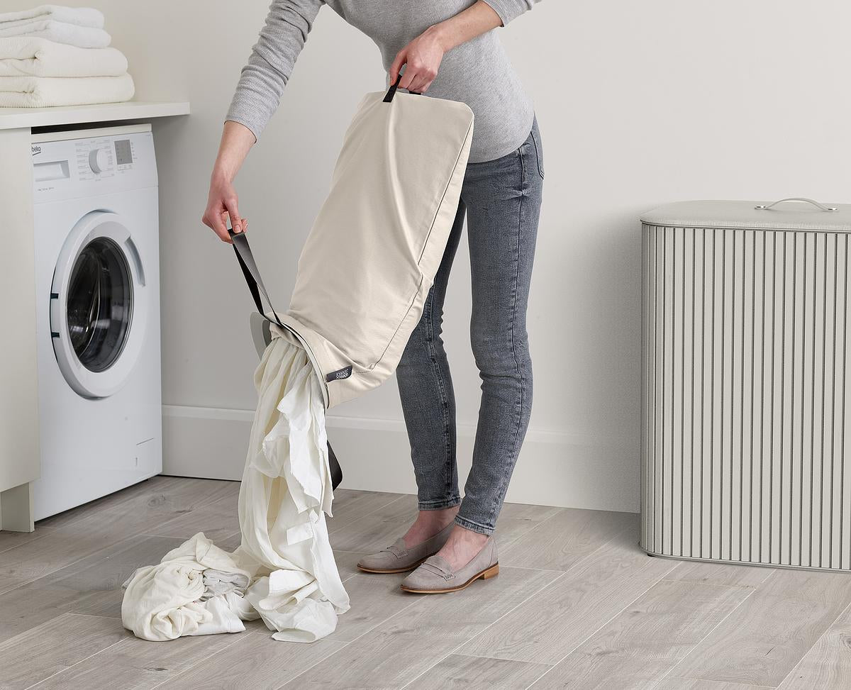 Tota Trio Luxe 90L Laundry Separation Basket-Ecru